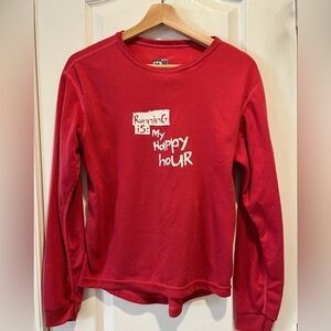 One more mile “running is my happy hour” shirt - medium